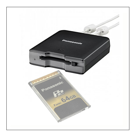 Panasonic AJ-PCD2G Single Slot P2 Card Drive > Memory Card